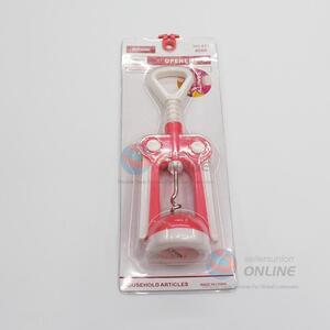 Pink Plastic Handle Wine Opener