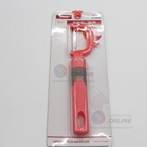 Pink Plastic Handle Vegetable & Fruit Peeler