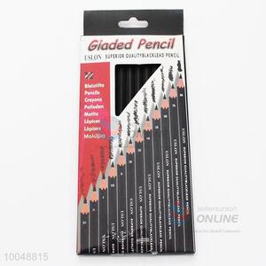 Superior Quality Black Lead 17.8cm Hexagonal Pencil, 12Pieces/Set