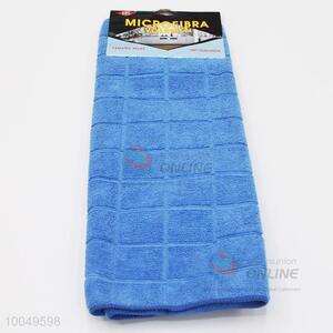 <em>Hot</em> Sale 30*40CM Blue Block-plaided Polyester Cleaning Towel