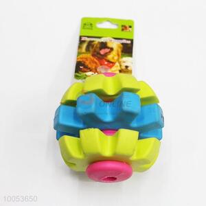 Cheap Pet Dog Toys 6.5cm Colorful TPR Ball Dog Dental Toy