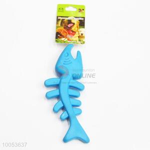 Cheap Pet Dog Toys 12.5cm Fishbone Shape TPR Dog Dental Toy