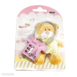 Pink Multi-function Combination Lock