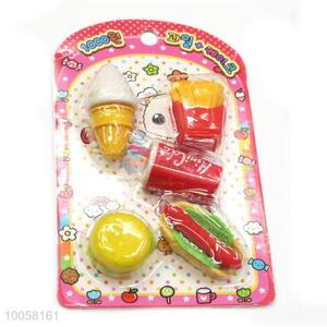 Factory Direct Hamburger Shape Cute Eraser