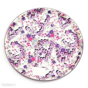 28cm Wholesale PP Printed Flower Round Trays  Tea Trays