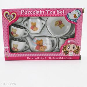 Hot Sale! Children Happy Play Ceramic Tea Set Toy