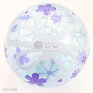 Purple flower printed PVC ball toys gifts for kids children