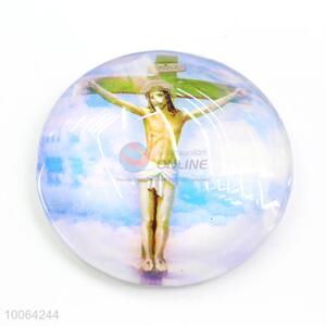 High Quality Round Glass Fridge Magnet