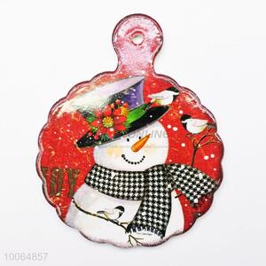 Promotional snowman pattern ceramic coaster pad cup pad