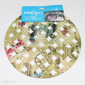 Household Round Printing PVC Sink Mat