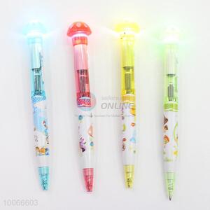 Best Selling 12cm Mushroom Ball-point Pen with Light