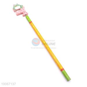 Wholesale wooden carve pencil with frog shape