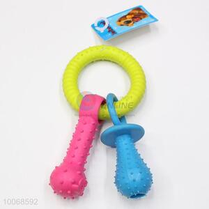 Hot Sale Teeth Dog Bite Barbed Barbell Environmentally Pet Toy