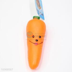 China Factory Carrot Shaped Squeaky Pet Toy for Dog