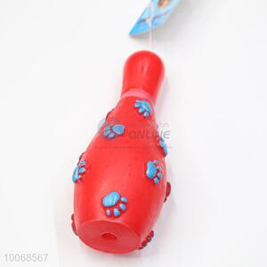 New Arrival Red Grenade Shaped Squeaky Soft Pet Toy