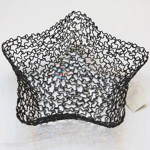 Star shaped black fruit plate/basket