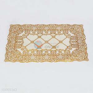 Wholesale pvc print golden dinner placemat