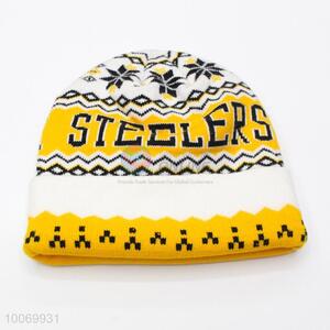 Best Selling Acrylic Knitted Jacquard Beanie Hat