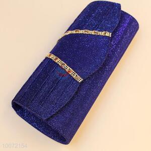 Newest design deep blue women evening bag lady clutch bag