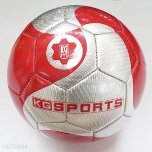 Cool design silver-red NO.5 football