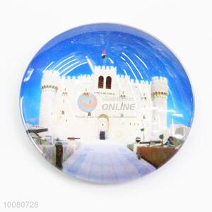 Top quality tourist souvenir glass fridge magnet