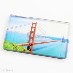 New arrival promotional travel souvenir square fridge magnet