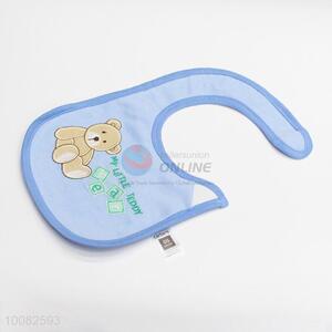 Teddy bear embroidery baby saliva towel