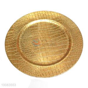 Factory direct golden plastic tray salver