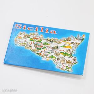 Map Design Tinplate&Soft Magnetic Fridge Magnet