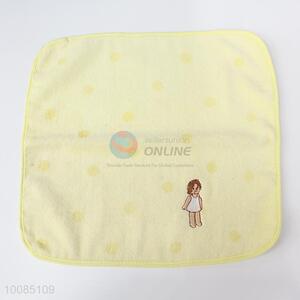 Hot sale low price yellwo cotton towel