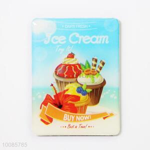 Ice Cream Rectangular Crystal Glass Fridge Magnet