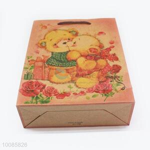 Wholesale Cartoon Bear Kraft Paper Handbag/Gift Bag