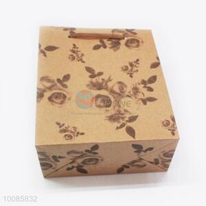 Floral Kraft Paper Handbag/Gift Bag