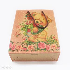 Cartoon Bear Kraft Paper Handbag/Gift Bag For Sale