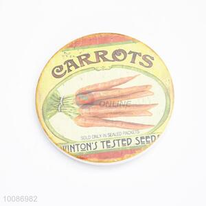 Carrots Round Cup Mat/Coaster