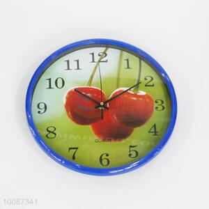 Cherryspoon pattern round plastic wall clock