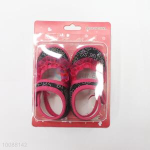 Flower pattern newborn baby shoes