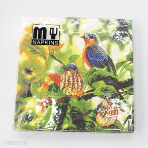 Decortive Dinner Birds Printed Paper Napkins