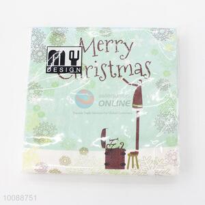 Merry christmas printed paper napkin