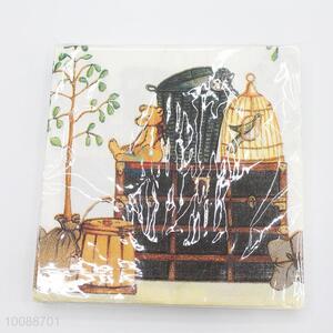 Fancy Cartoon Bear Printed Cocktail Napkins Tissue