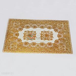 Cheap promotional pvc golden placemats/table mat