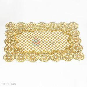 Hot selling golden flower pattern placemats/mat