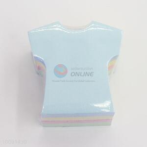 Promotional T-shirt Shaped Multicolor School Office Self-adhesive Sticky Note Pad