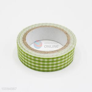 Green Check Pattern Self Adhesive Cotton Trim Adhesive Tape