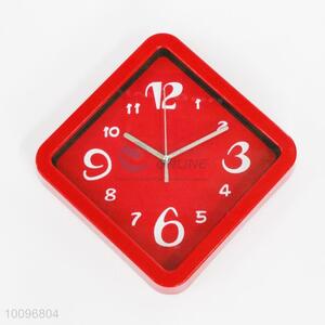 Diamond-shaped Plastic Wall Clock