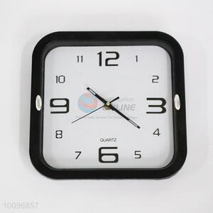 Black Square Plastic Wall Clock