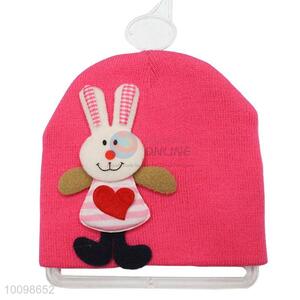 Cute rabbit kids knitted hat warm hat