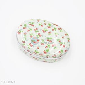 Hot Selling Ellipse Shaped Printing Tinplate Box