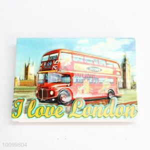 London Bus Design Resin Fridge Magnet