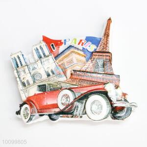 Paris Building Pattern Resin Fridge Magnet